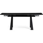 Обеденный стол Бэйнбрук черный мрамор/черный металл, черный 80x140x76 см - Фото 3
