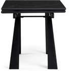 Обеденный стол Бэйнбрук черный мрамор/черный металл, черный 80x140x76 см - Фото 4