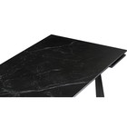 Обеденный стол Бэйнбрук черный мрамор/черный металл, черный 80x140x76 см - Фото 6