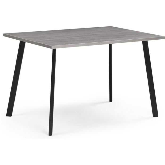 Стол деревянный Тринити Лофт металл,  бетон/черный 80x120x75 см