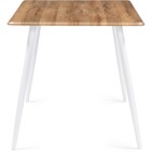 Стол деревянный Кангас металл, дуб вотан/белый 80x120x77 см - Фото 3