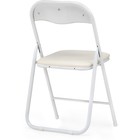 Стул для кухни Fold 1, на металлокаркасе, складной, цвет белый/бежевый - Фото 4