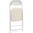 Стул для кухни Fold 1, на металлокаркасе, складной, цвет белый/бежевый - Фото 5