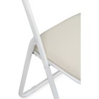 Стул для кухни Fold 1, на металлокаркасе, складной, цвет белый/бежевый - Фото 7