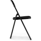 Стул на металлокаркасе Fold 1 складной, металл/экокожа, черный/черный 43x40x77 см  (артикул 10510065)  большой выбор товаров оптом и в розницу по низким ценам с доставкой