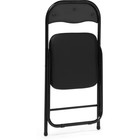 Стул на металлокаркасе Fold 1 складной, металл/экокожа, черный/черный 43x40x77 см  (артикул 10510065)  большой выбор товаров оптом и в розницу по низким ценам с доставкой