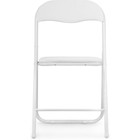 Стул для кухни Fold 1, на металлокаркасе, складной, цвет белый - Фото 2