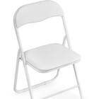 Стул для кухни Fold 1, на металлокаркасе, складной, цвет белый - Фото 6