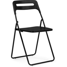 Пластиковый стул Fold складной, металл/пластик, черный 43x46x81 см