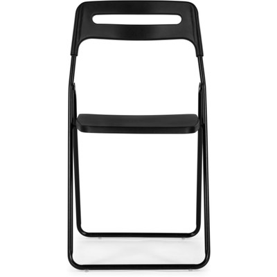 Пластиковый стул складной Fold, 430×460×810 мм, металл/пластик, цвет чёрный