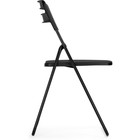 Пластиковый стул Fold складной, металл/пластик, черный 43x46x81 см - Фото 3