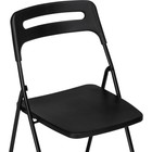 Пластиковый стул Fold складной, металл/пластик, черный 43x46x81 см - Фото 6