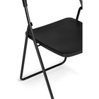 Пластиковый стул Fold складной, металл/пластик, черный 43x46x81 см - Фото 7