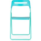 Пластиковый стул Fold складной, металл/пластик, голубой/голубой 43x46x81 см - Фото 2