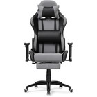 Кресло игровое Tesor металл/ткань/экокожа, черный/черный /серый 54x60x125 см 10510079