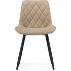 Стул на металлокаркасе Баодин Б/К металл/велюр, черный/бежевый 50x55x83 см 10510084