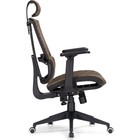 Кресло игровое Lanus пластик/ткань, черный/коричневый 68x62x117 см - Фото 4