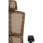 Кресло игровое Lanus пластик/ткань, черный/коричневый 68x62x117 см - Фото 7