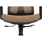 Кресло игровое Lanus пластик/ткань, черный/коричневый 68x62x117 см - Фото 9