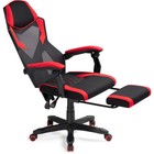 Кресло игровое Brun пластик/ткань/сетка, черный/черный/красный 61x55x110 см - Фото 7