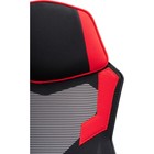 Кресло игровое Brun пластик/ткань/сетка, черный/черный/красный 61x55x110 см - Фото 10