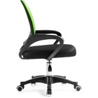 Компьютерное кресло Turin пластик/ткань, черный/зеленая сетка 60x55x82 см - Фото 4