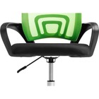 Компьютерное кресло Turin пластик/ткань, черный/зеленая сетка 60x55x82 см - Фото 9