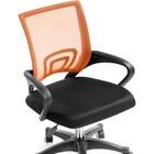 Компьютерное кресло Turin черный/orange пластик/ткань, черный/черный 60x55x82 см - Фото 6