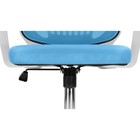 Кресло детское Ergoplus металл/ткань, хром/голубой 61x55x84 см - фото 121575477