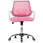 Кресло детское Ergoplus металл/ткань, хром/розовый 61x55x84 см 10510129