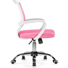 Кресло детское Ergoplus металл/ткань, хром/розовый 61x55x84 см 10510129