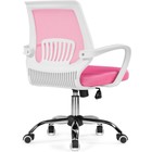 Кресло детское Ergoplus металл/ткань, хром/розовый 61x55x84 см 10510129