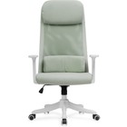 Компьютерное кресло Salta пластик/ткань, белый/зеленый 65x65x110 см - Фото 2