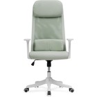 Компьютерное кресло Salta пластик/ткань, белый/зеленый 65x65x110 см - Фото 3