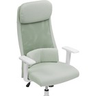 Компьютерное кресло Salta пластик/ткань, белый/зеленый 65x65x110 см - Фото 6