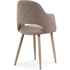 Стул на металлокаркасе Гутрид металл/велюр, бежевый/бежевый 51x56x82 см 10510149