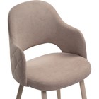 Стул на металлокаркасе Гутрид металл/велюр, бежевый/бежевый 51x56x82 см 10510149