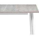 Стол деревянный Денвер Лофт бетон/матовый белый металл, белый 75x120x75 см - Фото 7