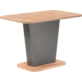 Стол деревянный Лурвин ЛДСП, дуб вотан/графит 68x100x75 см