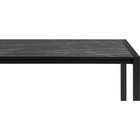 Стол деревянный Центавр файерстоун/черный матовый металл, черный 70x120x75 см  (артикул 10510174)  большой выбор товаров оптом и в розницу по низким ценам с доставкой