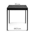 Стол деревянный Центавр файерстоун/черный матовый металл, черный 70x120x75 см  (артикул 10510174)  большой выбор товаров оптом и в розницу по низким ценам с доставкой