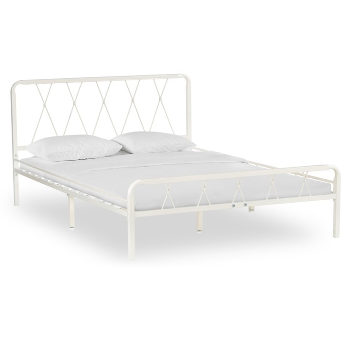 Кровать Иоханна 18 металл, белый 1200х2000