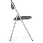 Стул на металлокаркасе Gikat металл/экокожа, серый/серый 45x43x82 см 10510222