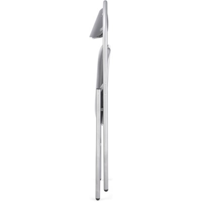 Стул на металлокаркасе Gikat, 450×430×820 мм, экокожа, цвет серый