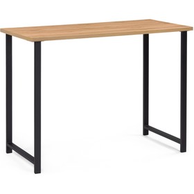 Обеденный стол Дилан Лофт металл, дуб вотан/черный 120x50x90 см