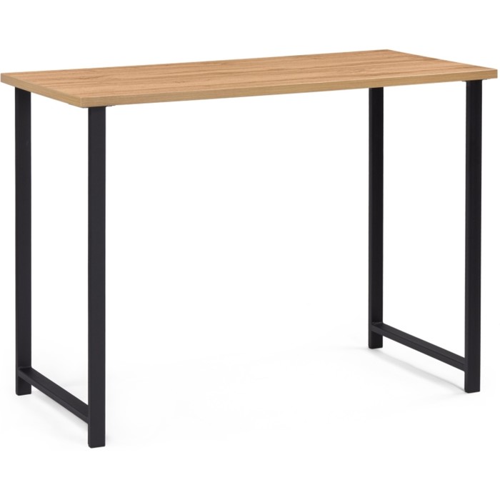 Обеденный стол Дилан Лофт металл, дуб вотан/черный 120x50x90 см - Фото 1
