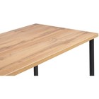 Обеденный стол Дилан Лофт металл, дуб вотан/черный 120x50x90 см - Фото 6