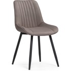 Стул на металлокаркасе Седа металл/велюр, белый/латте 50x56x82 см 10510224