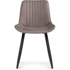 Стул на металлокаркасе Седа металл/велюр, белый/латте 50x56x82 см 10510224