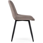 Стул на металлокаркасе Седа металл/велюр, белый/латте 50x56x82 см 10510224